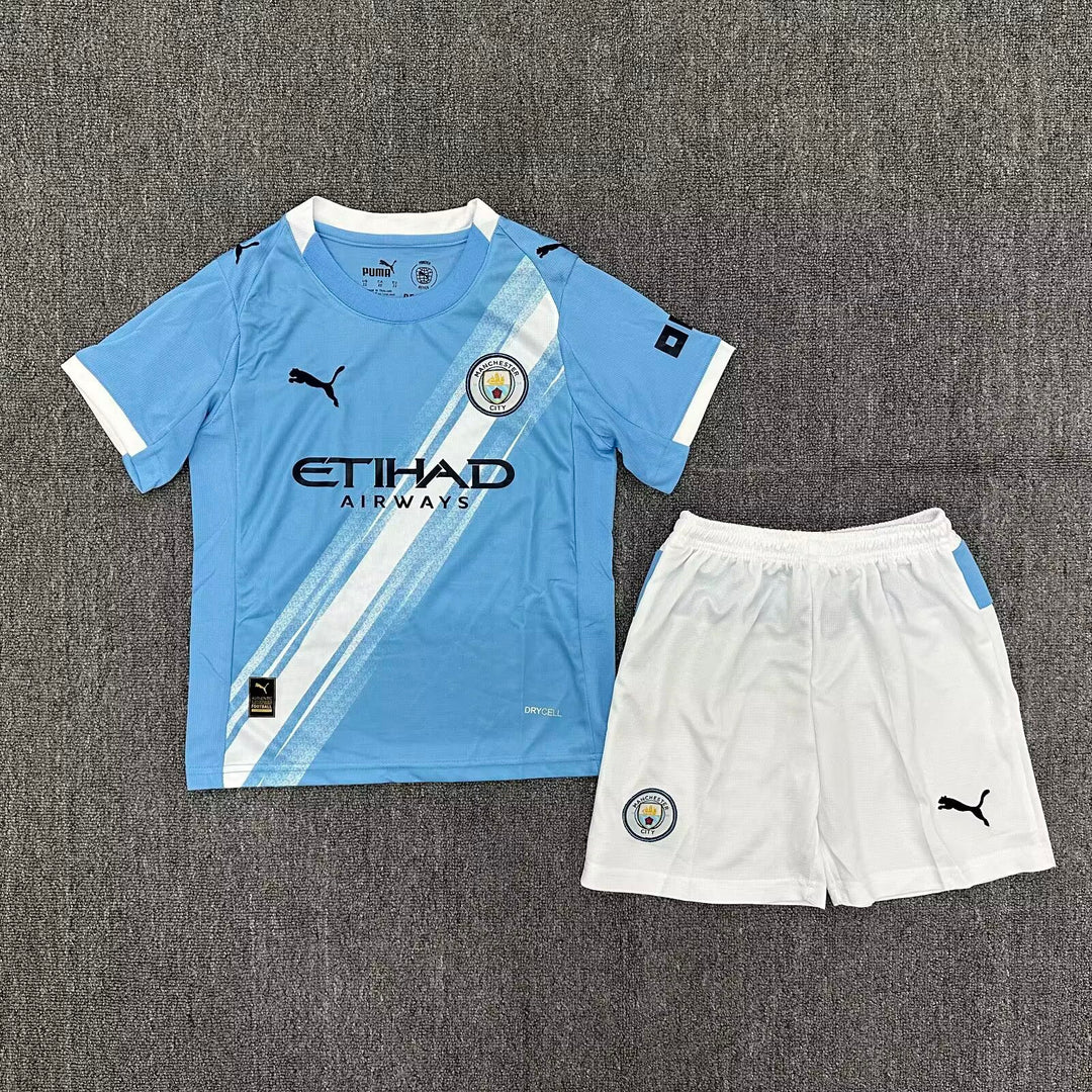 Man City Home Kids Kit 2025/26