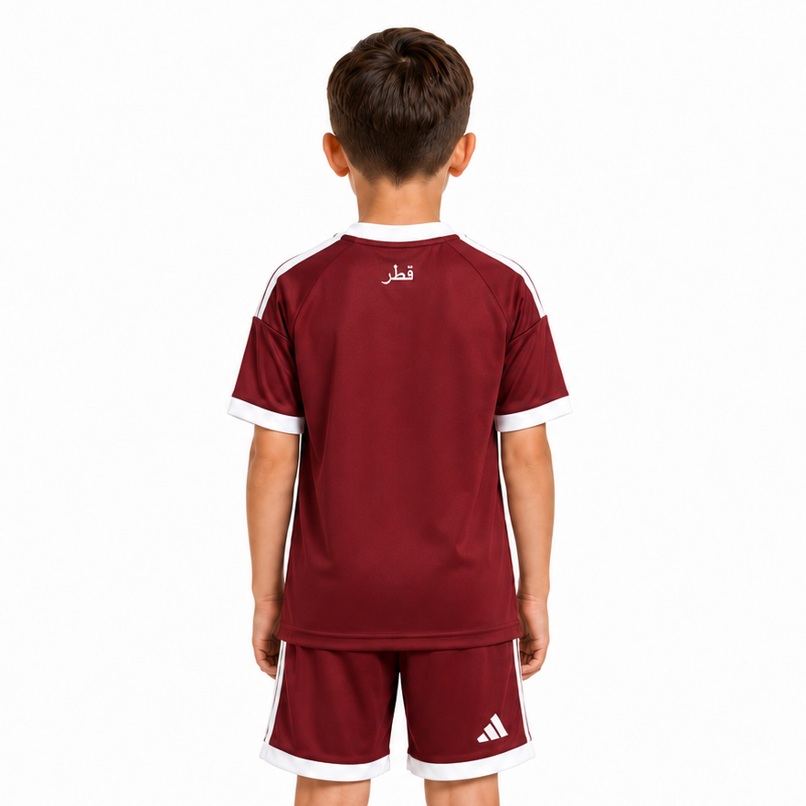 Qatar  home World Cup kit Kids 26