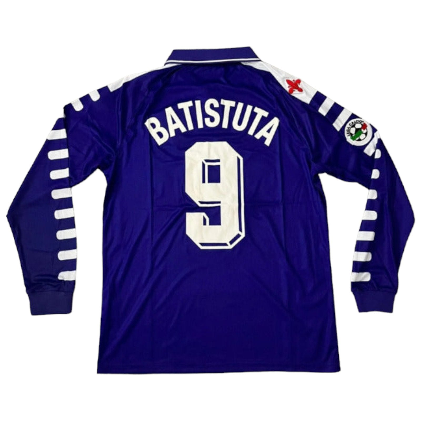 FIORENTINA HOME CLASSIC LONG SLEEVE 98/99 WITH BATISTUTA 9 – amzunit