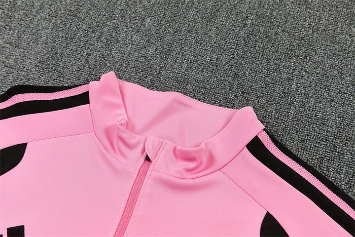 Inter Miami Pink Training Tracksuit 2027 - collar and zip detail