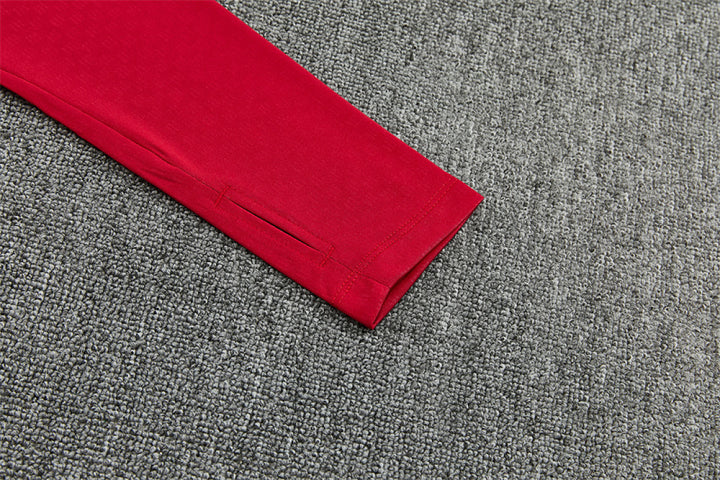 Sleeve cuff stitching detail Liverpool red training top
