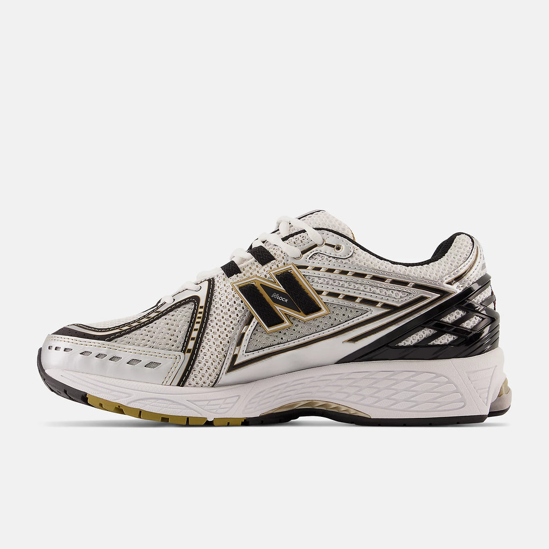 New Balance 1906 silver and gold