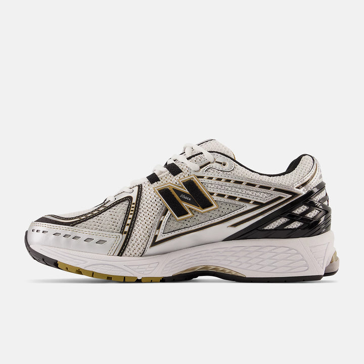 New Balance 1906 silver and gold