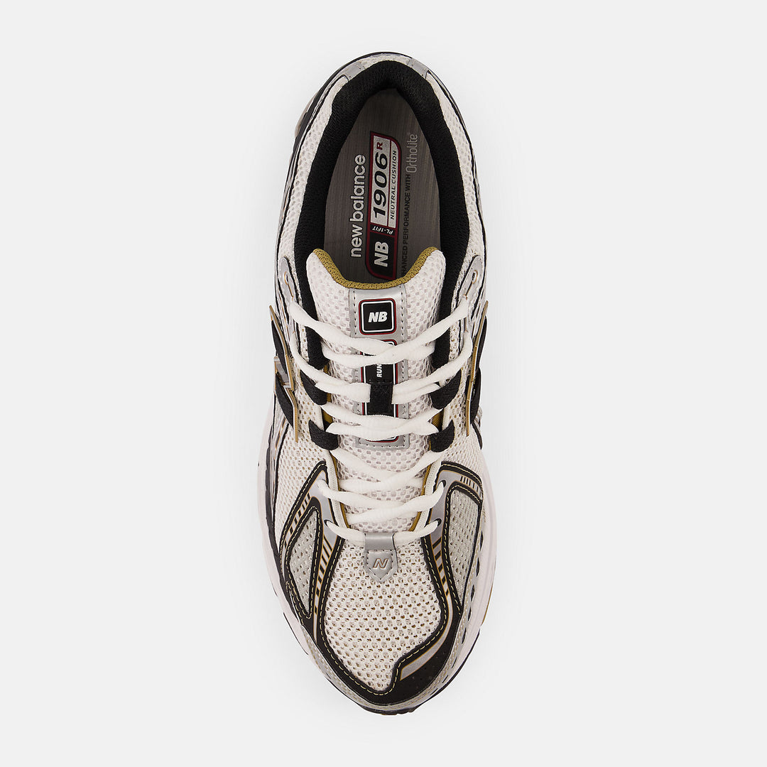 New Balance 1906 silver and gold