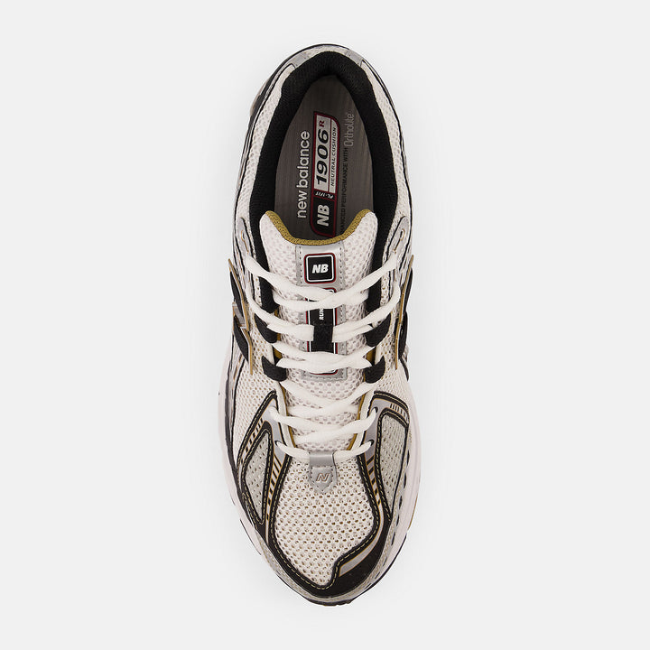 New Balance 1906 silver and gold