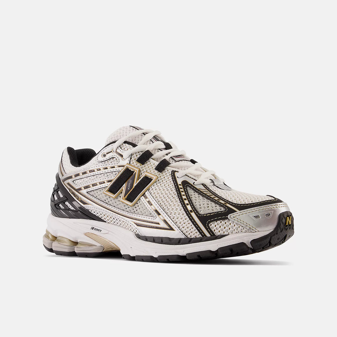 New Balance 1906 silver and gold