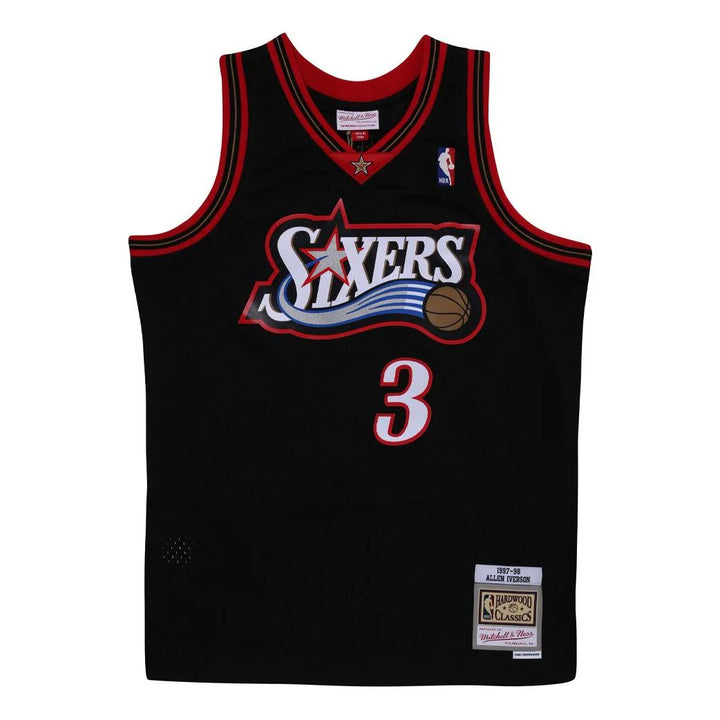 Mitchell and Ness NBA Philadelphia 76ers 2000-2001 Allen Iverson Swingman Jersey Black