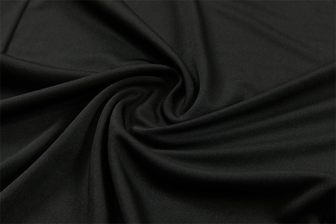 Soft breathable polyester fabric close up Manchester United blackout tracksuit