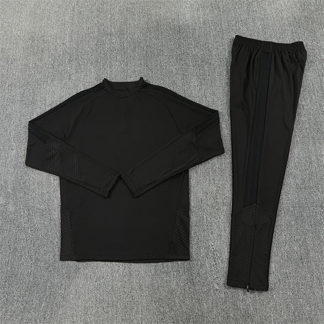 Manchester United blackout training tracksuit 2026/27 full set flat lay