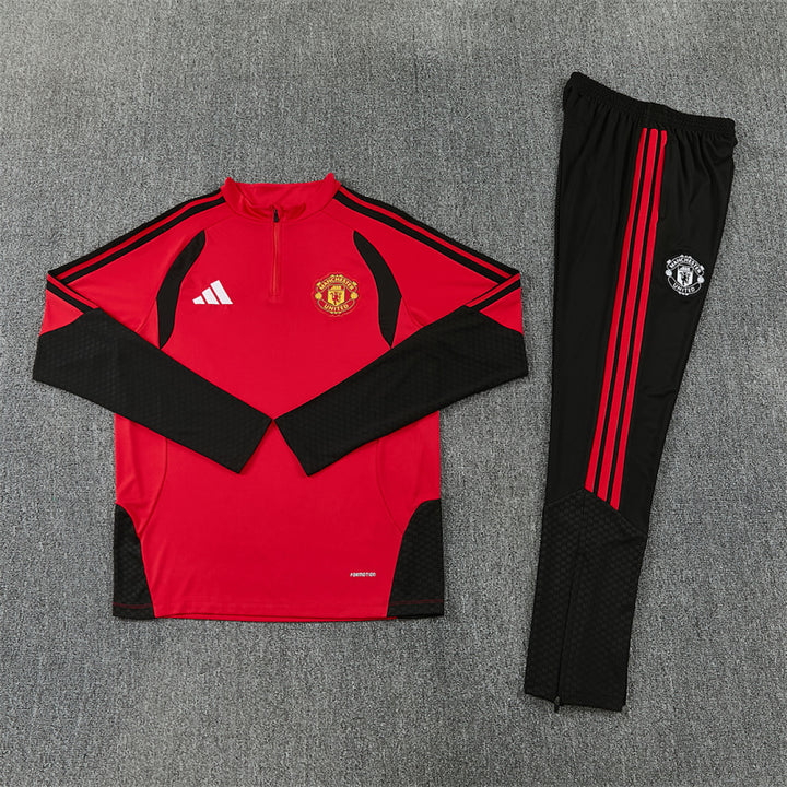 Manchester United Red Training Tracksuit 2027 - flat lay