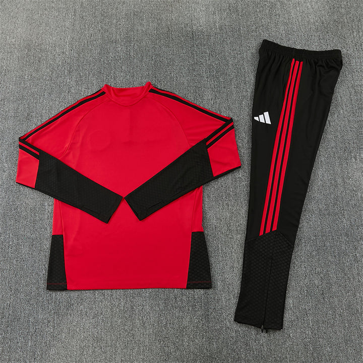 Manchester United Red Training Tracksuit 2027 - back flat lay