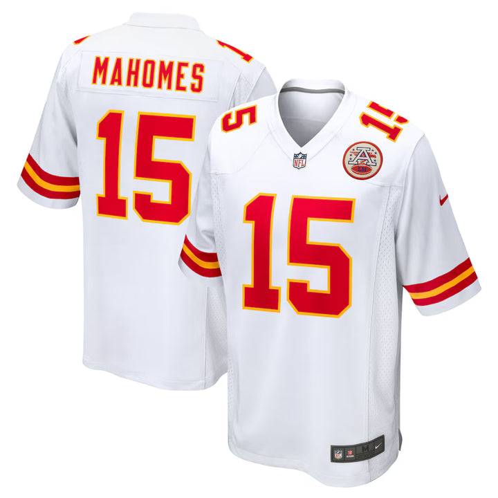 Men's Nike Patrick Mahomes White Kansas City Chiefs Game Jersey