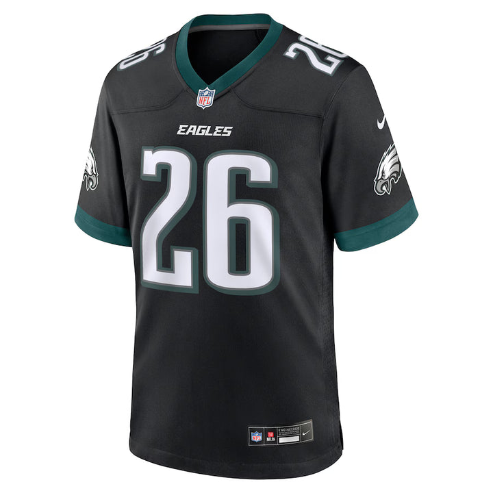 Men's Nike Saquon Barkley Black Philadelphia Eagles Alternate Game Jersey