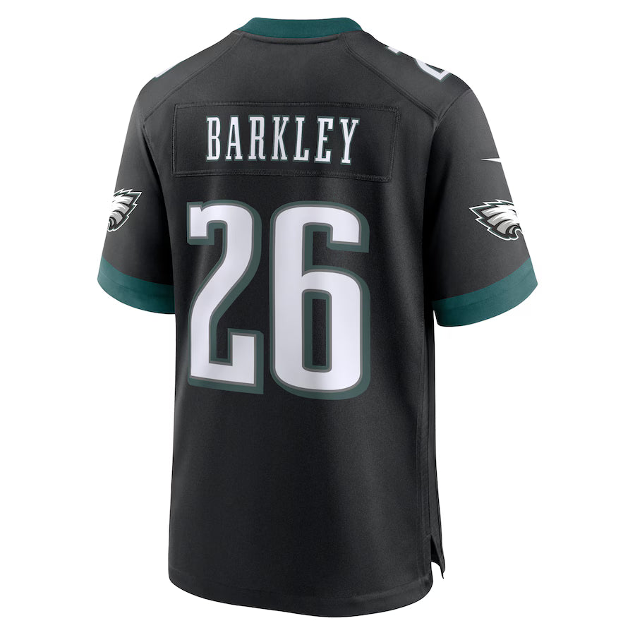 Men's Nike Saquon Barkley Black Philadelphia Eagles Alternate Game Jersey