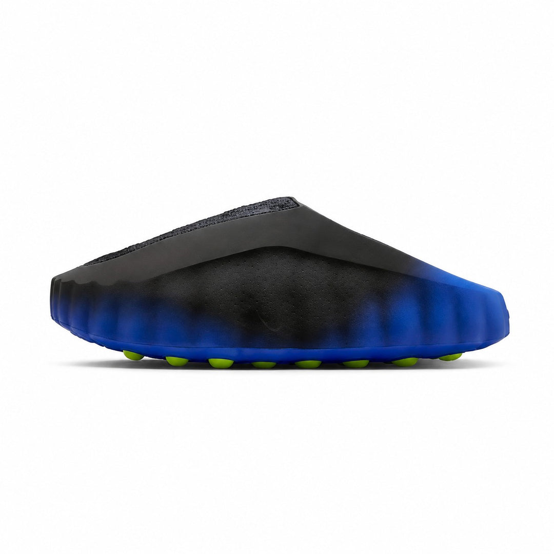 Nike Mind 001 Flyknit Slide Hyper Royal Black side profile