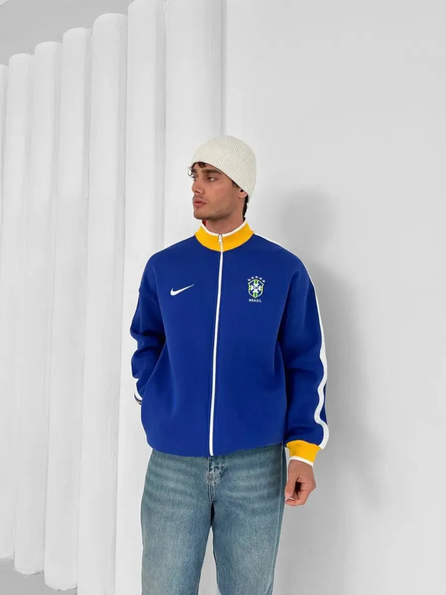 Brazil Oversized Fleece Jacket – Padded Winter Design