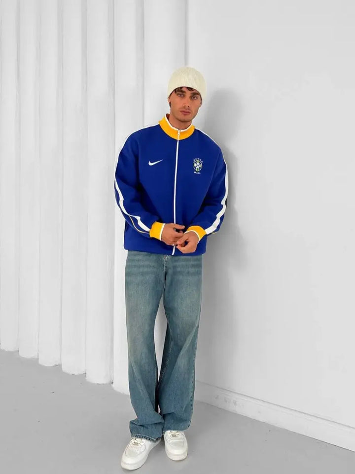 Brazil Oversized Fleece Jacket – Padded Winter Design