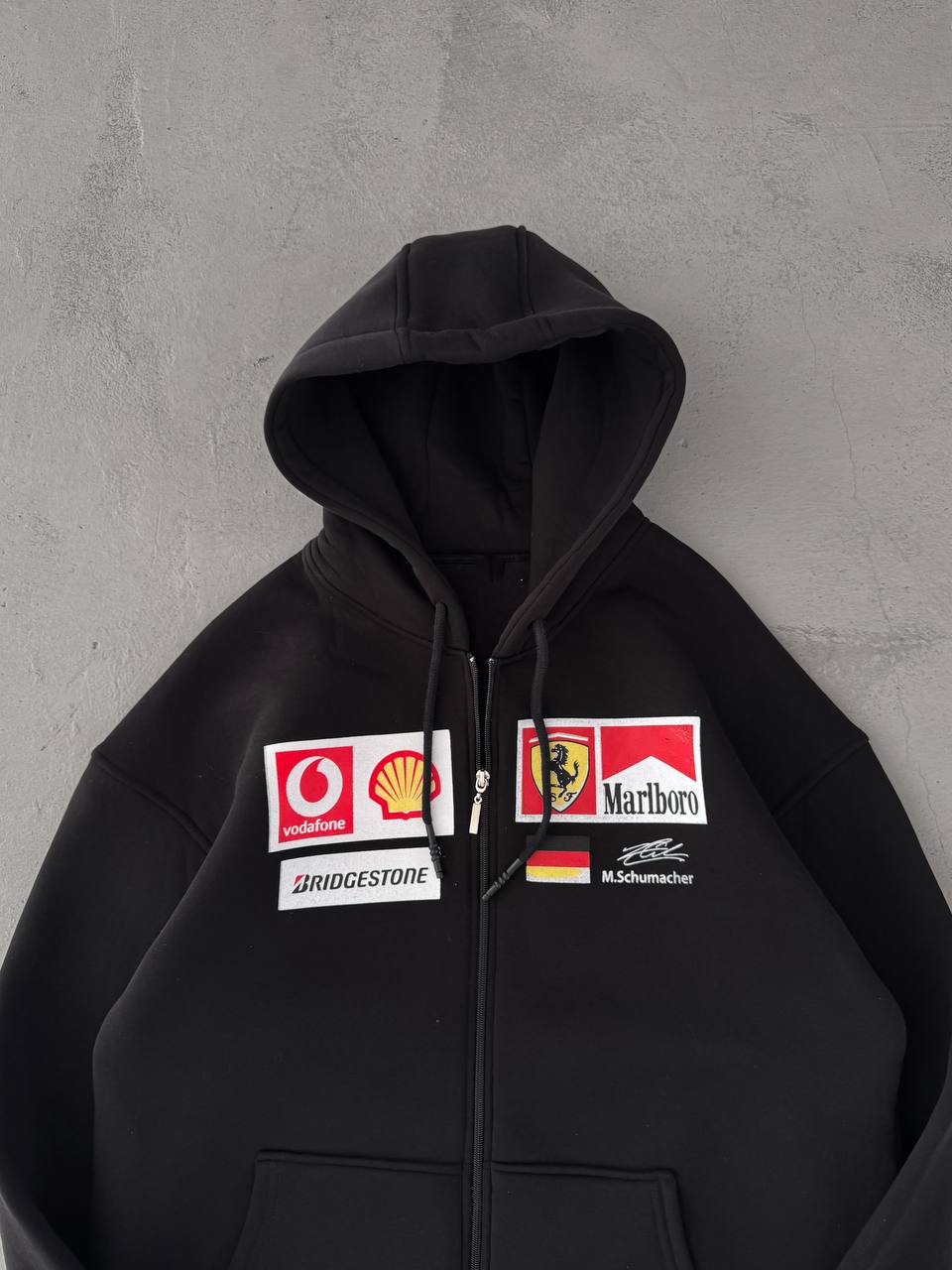Racing Padded Oversized Hoodie – Premium F1 Inspired Streetwear