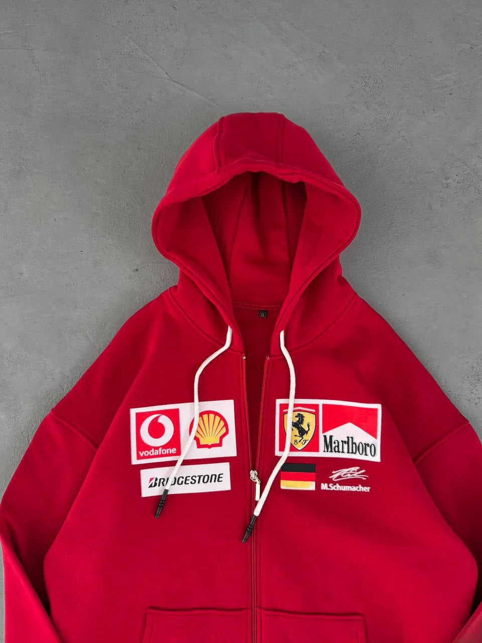 Racing Padded Oversized Hoodie – Premium F1 Inspired Streetwear