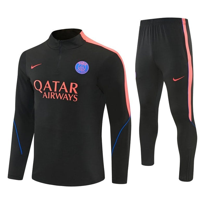 PSG Black &amp; Coral Quarter-Zip Training Tracksuit Set 2027