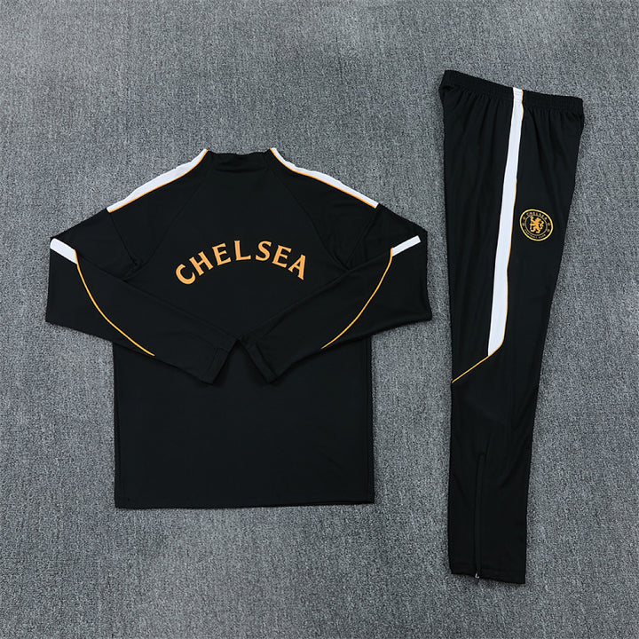 Chelsea Black Training Quarter-Zip Tracksuit 2026