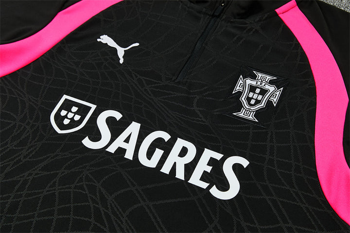 Portugal Elite Black Pink Training Tracksuit 2026