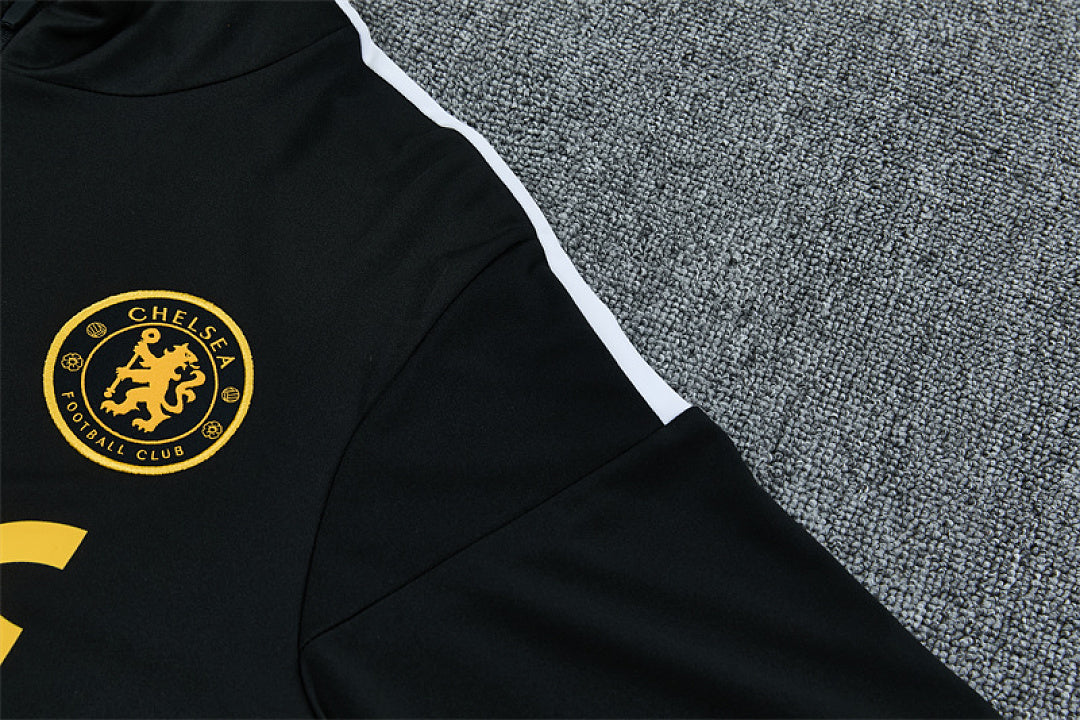 Chelsea Black Training Quarter-Zip Tracksuit 2026