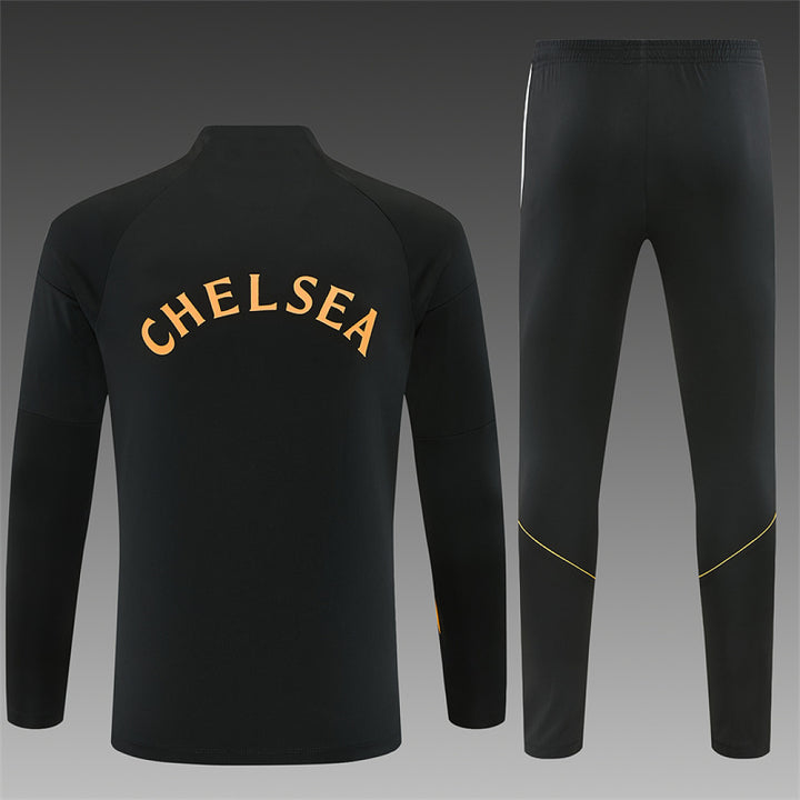 Chelsea Black Training Quarter-Zip Tracksuit 2026