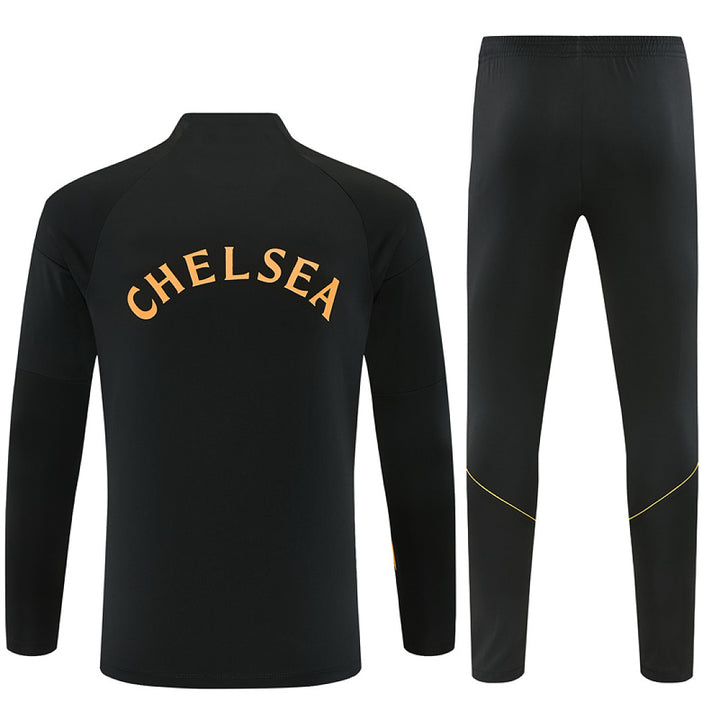 Chelsea Black Training Quarter-Zip Tracksuit 2026