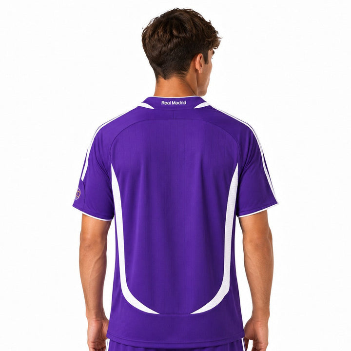 RM Retro Vintage Third Jersey 2006-2007 back with Real Madrid neck print