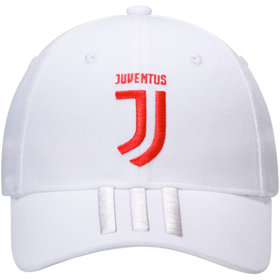 Juventus Cap | White  Baseball Hat with Neon Logo & Silver Stripes