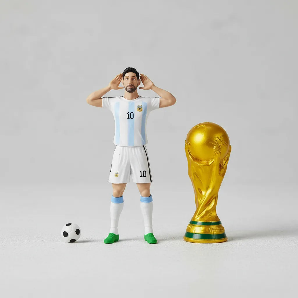 FIFA 2026 Football Player Action Figure with World Cup Trophy – Collectible Toy