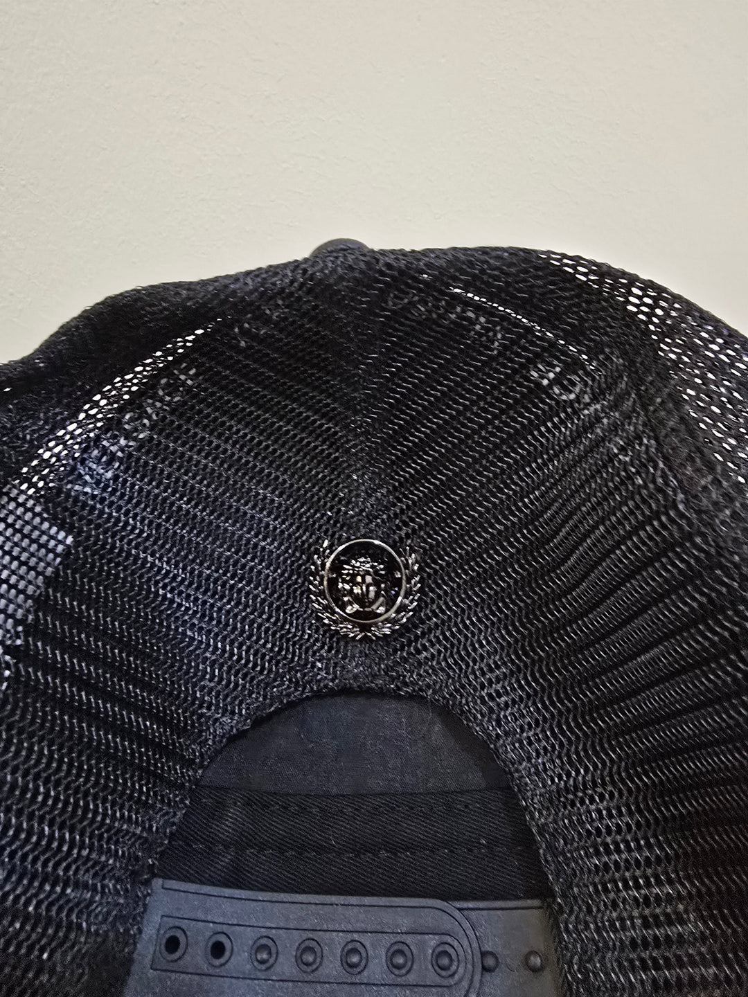 Luxury Black  Cap | 3D Metal Medusa Crest |