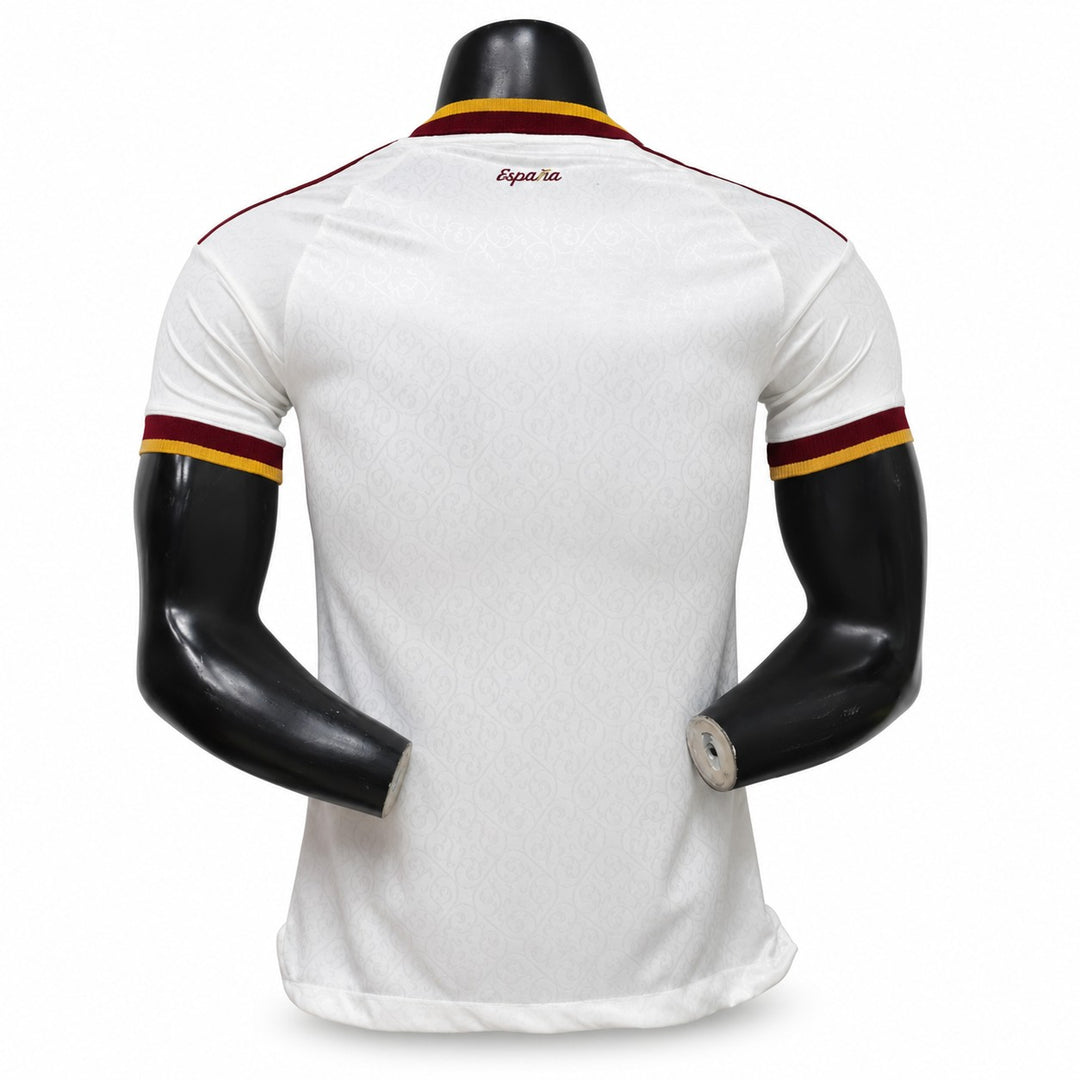 Spain Away Champions 2 Stars Player Version Jersey 2026 back with Espana script