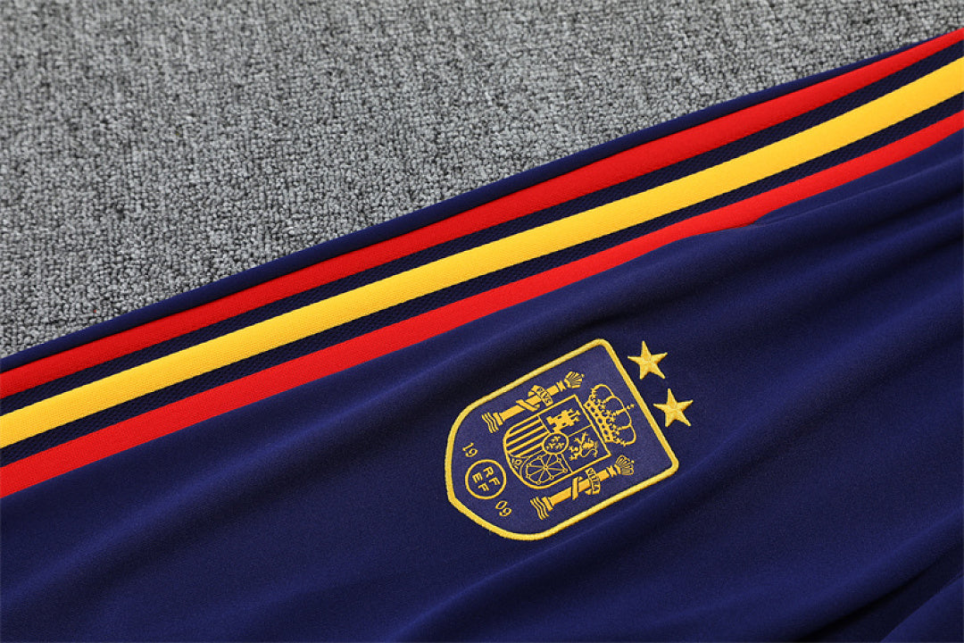 Spain Blue Training Tracksuit 2027 - crest on track pants